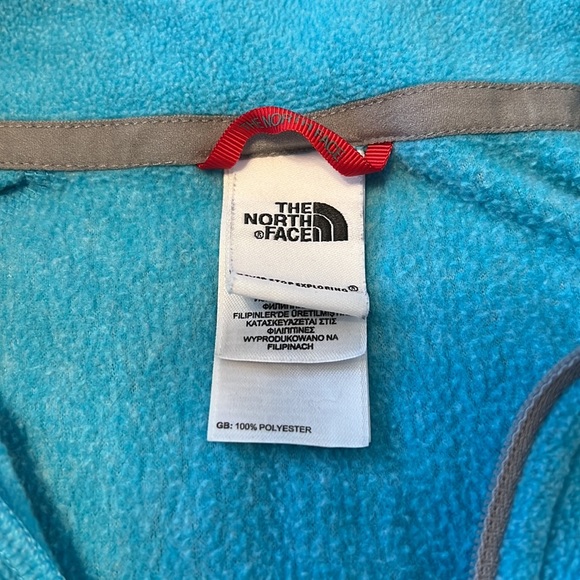The North Face Fleece Pullover Sweatshirt, Blue, Turquoise, Size M - Picture 6 of 9
